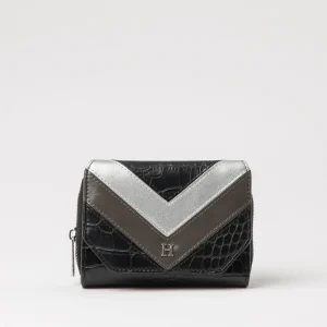 Billetera Chica Arrows Negra Humana