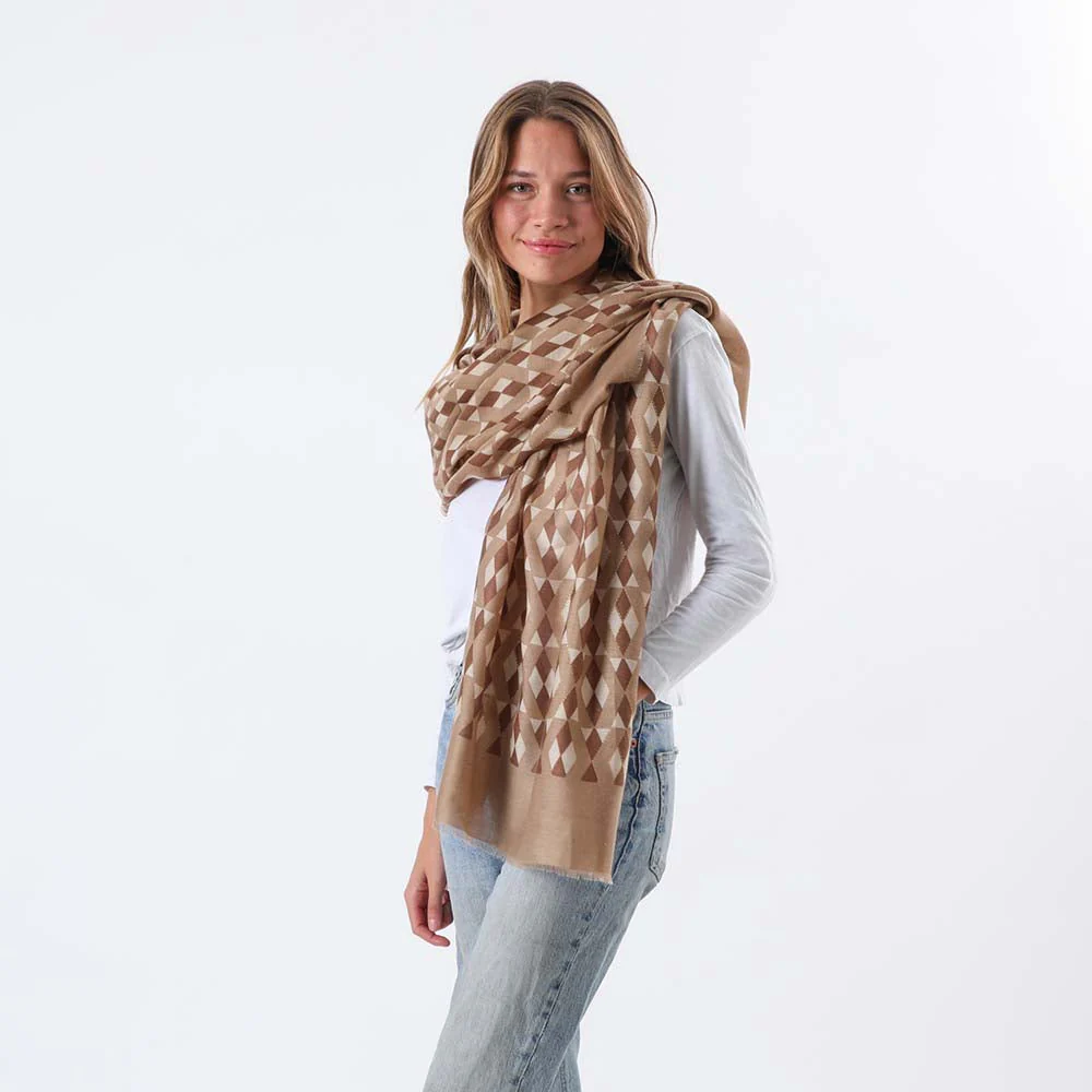 Pañuelo Estampado Ávila Café Humana - Imagen 3