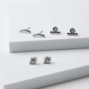 Set Aros Bowie Plateado Humana