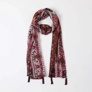 Pañuelo Estampado Burdeo Florencia Tatienne