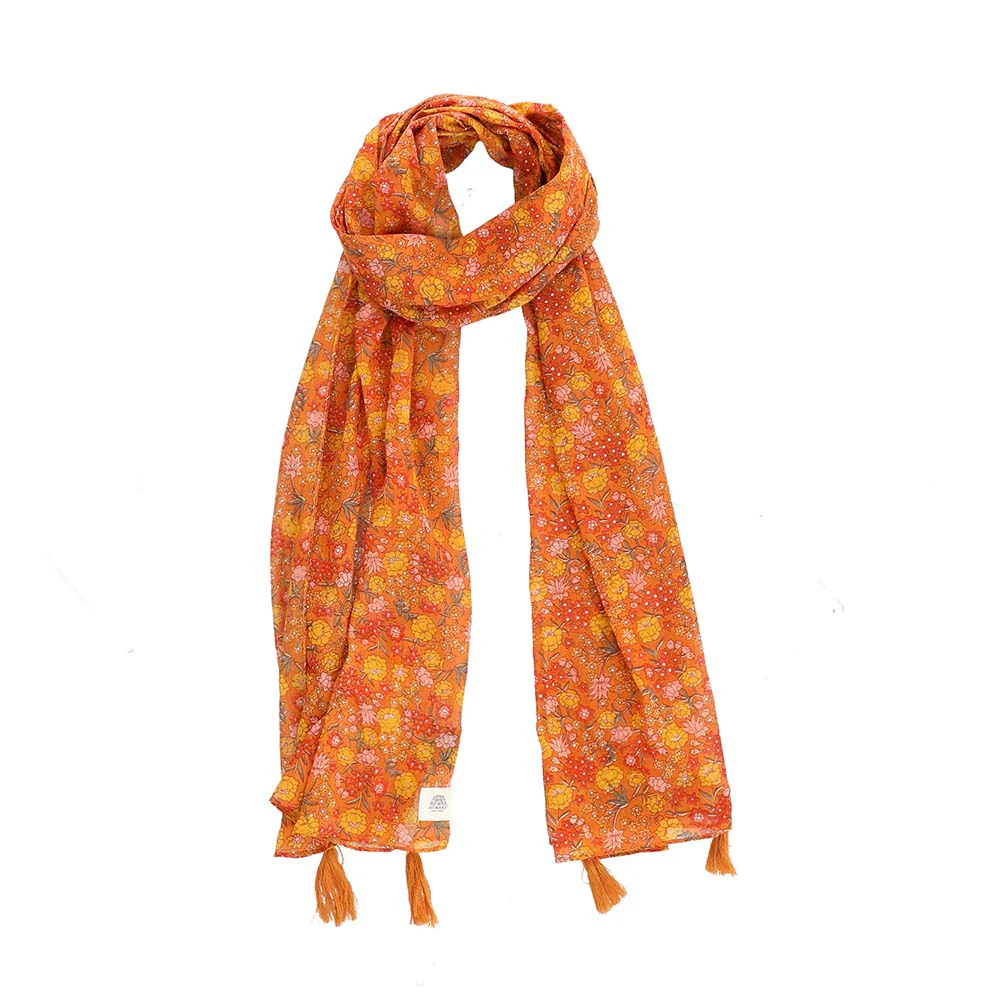 Pañuelo Estampado Bilbao naranjo Humana