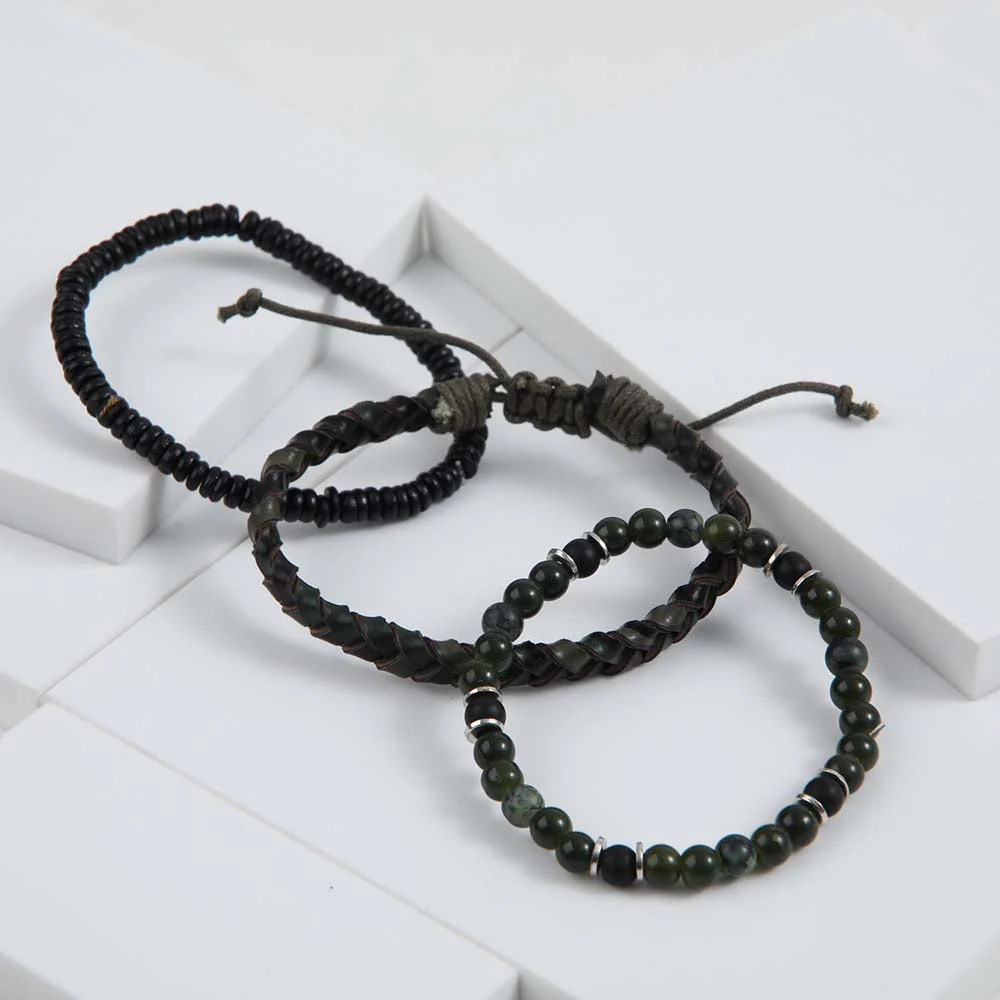 Set Pulseras Samuel Negro Gorillaz by Bobs