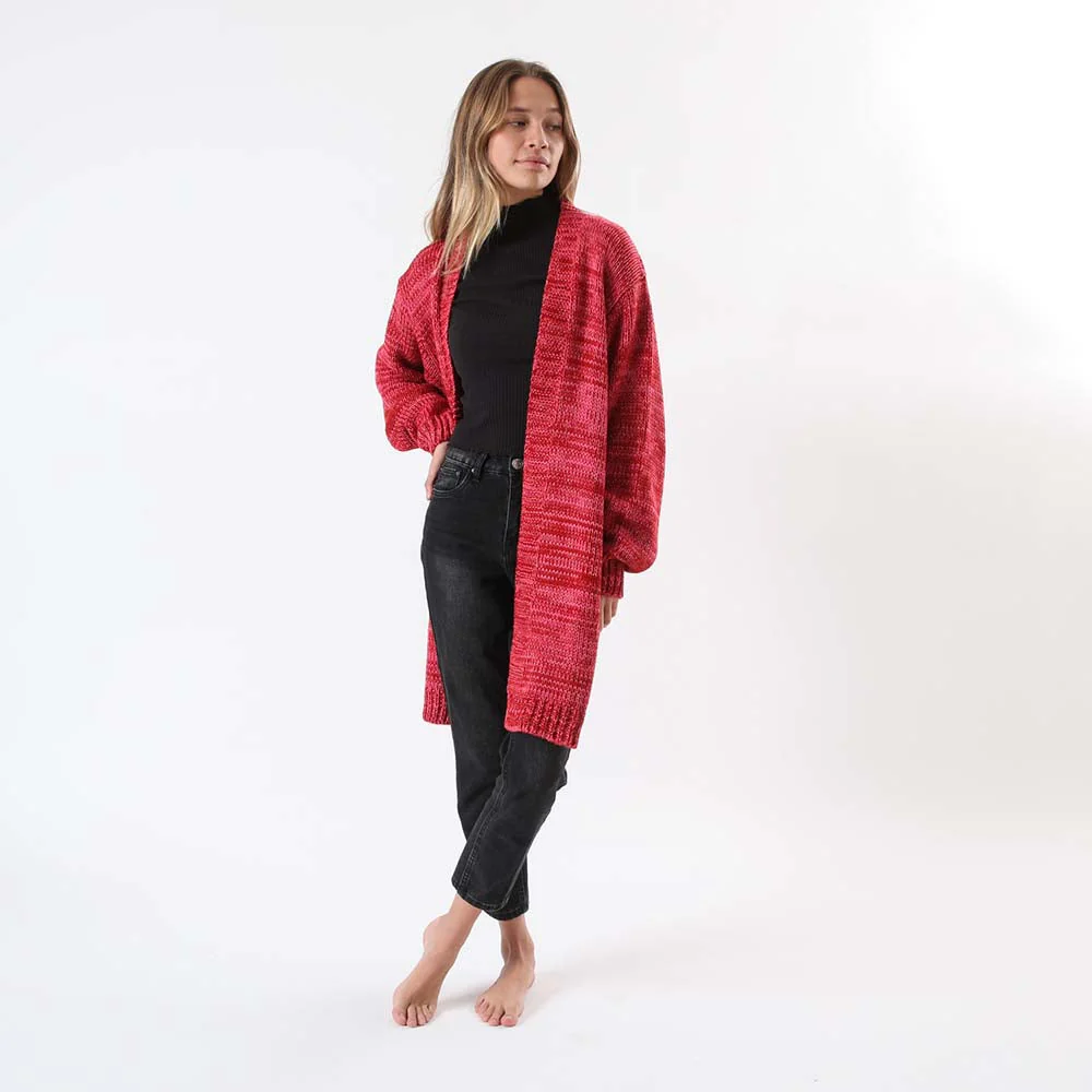 Sweater Tejido Melange Rosada Humana