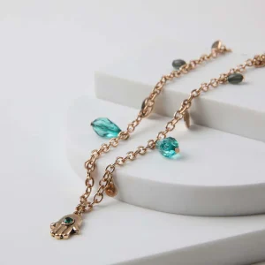 Collar Corto Amaranto Verde Tatienne