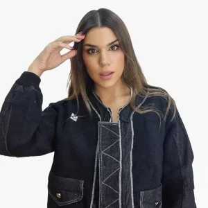 Chaqueta Bomber Combinada