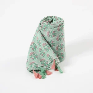 Pañuelo Estampado Jacarandá Verde i-D