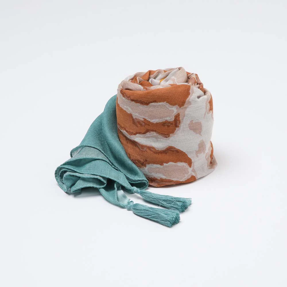 Pañuelo Estampado Logroño Café Humana