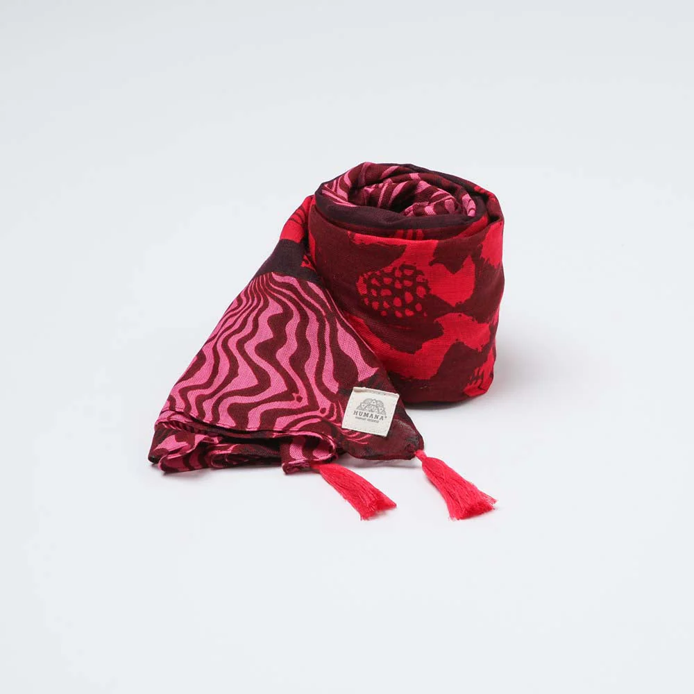 Pañuelo Estampado Alcudia Rojo Humana