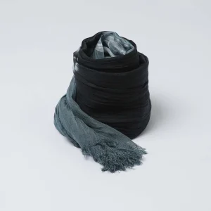 Pañuelo Estampado Ondas Negro Humana