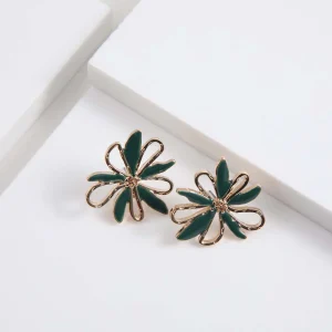 Aros Pegado Pua Verde Tatienne