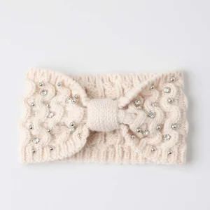 Cintillo Tejido Rhinestones Blanco i-D