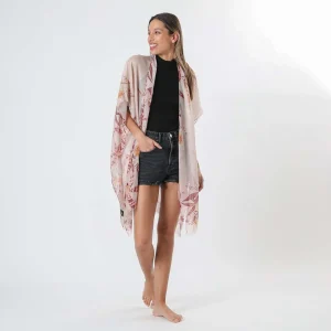 Kimono Floral Rosado i-D