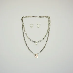 Pack Aros + Collar Estrella Plateado Tatienne