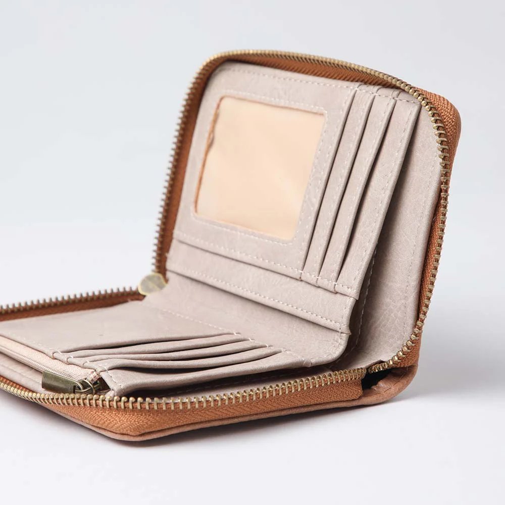 Billetera Pequeña Nborder Beige Humana - Imagen 3