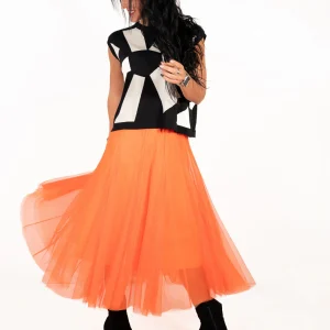 Falda fantasia naranja