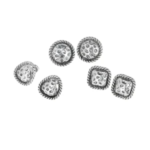 Set Aros Spores Silver Tatienne