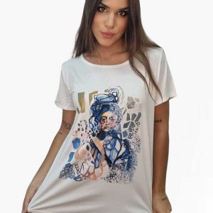 Camiseta mujer abstracta