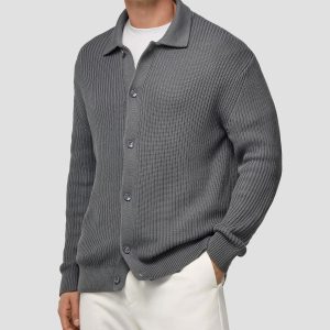 Sweater Gris Tejido B.