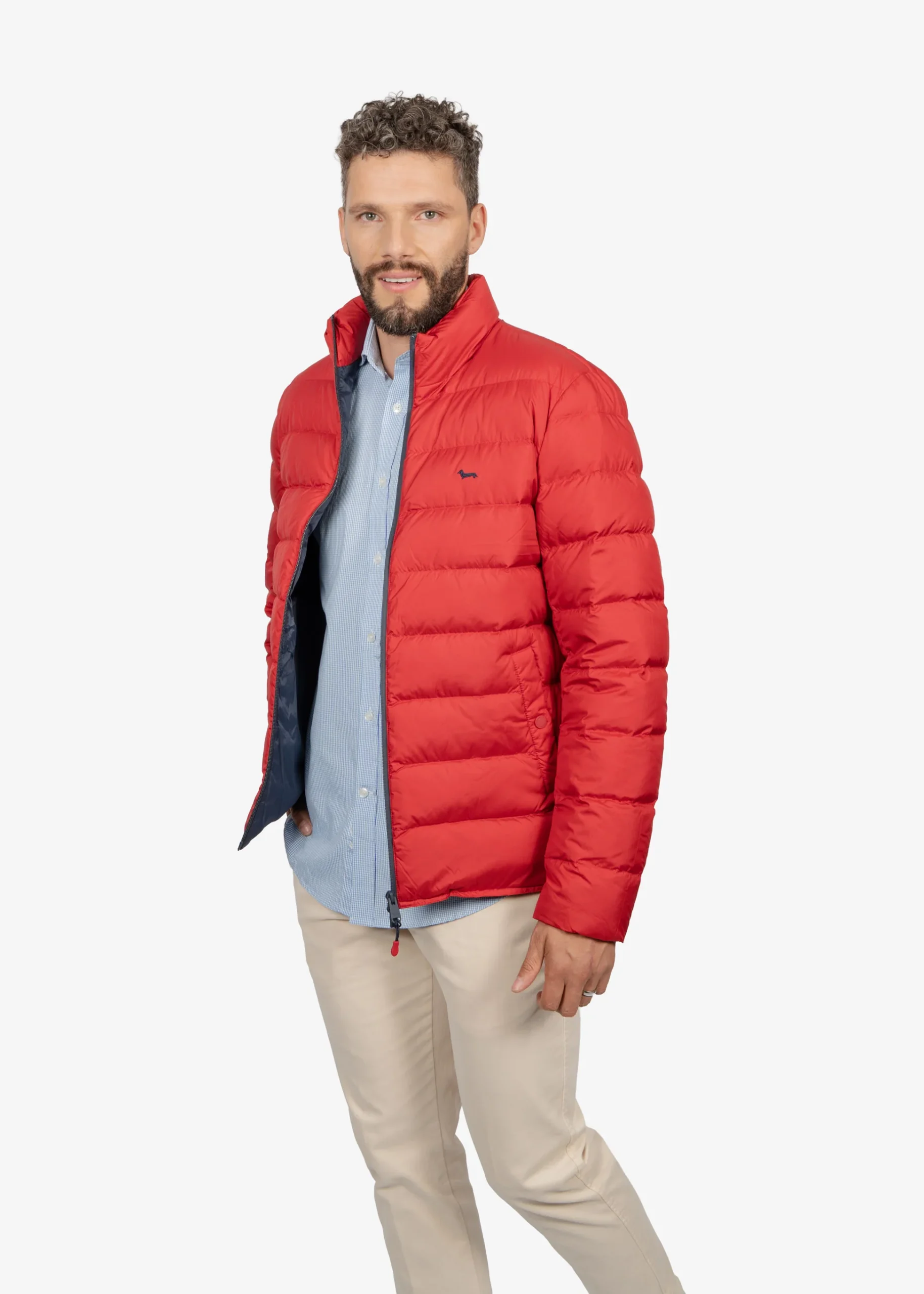 Chaqueta Roja Acolchado de Plumón H&B