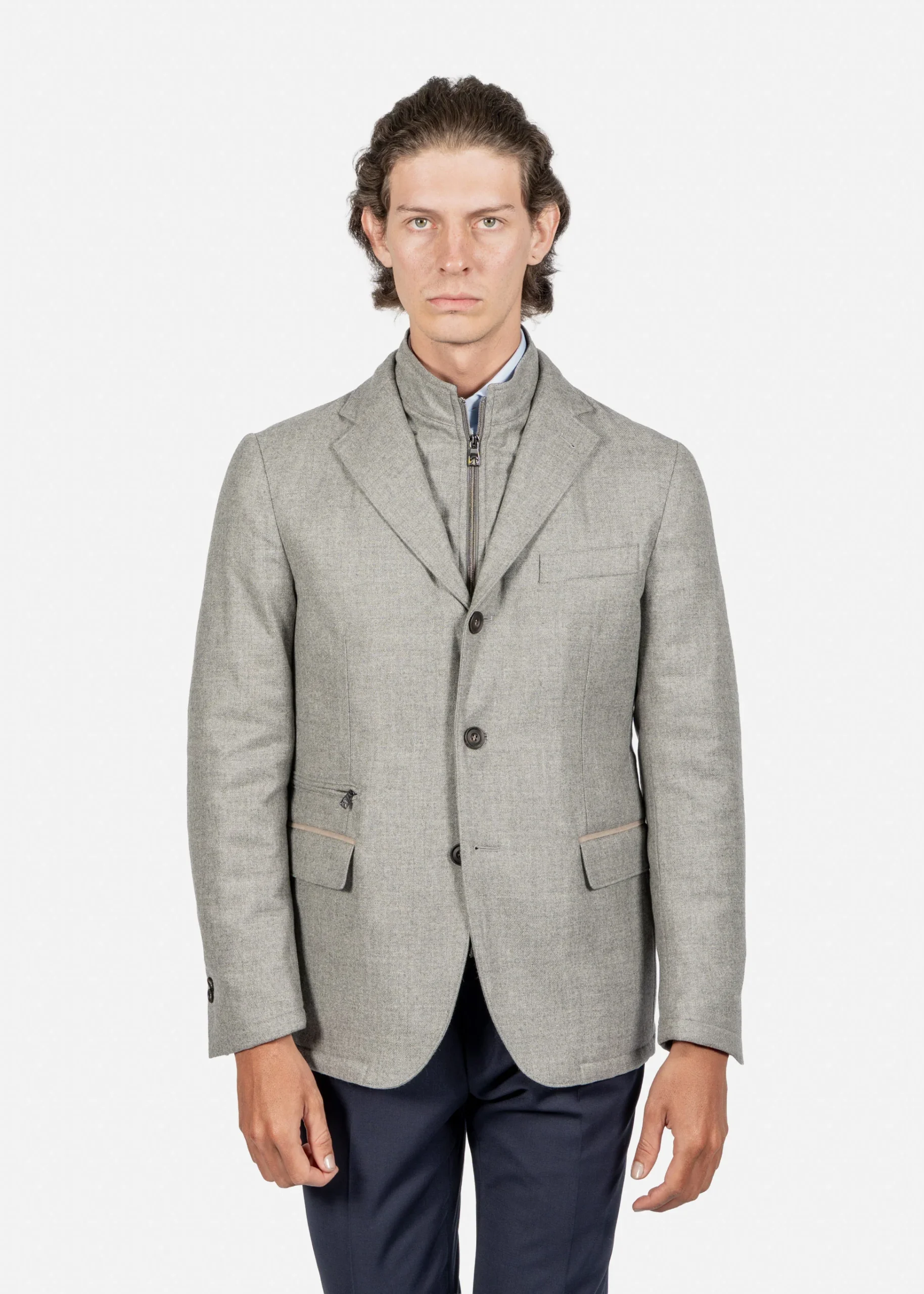 Saco Gris Lana C.