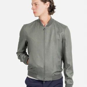 Chaqueta Bomber Verde/Gris C.