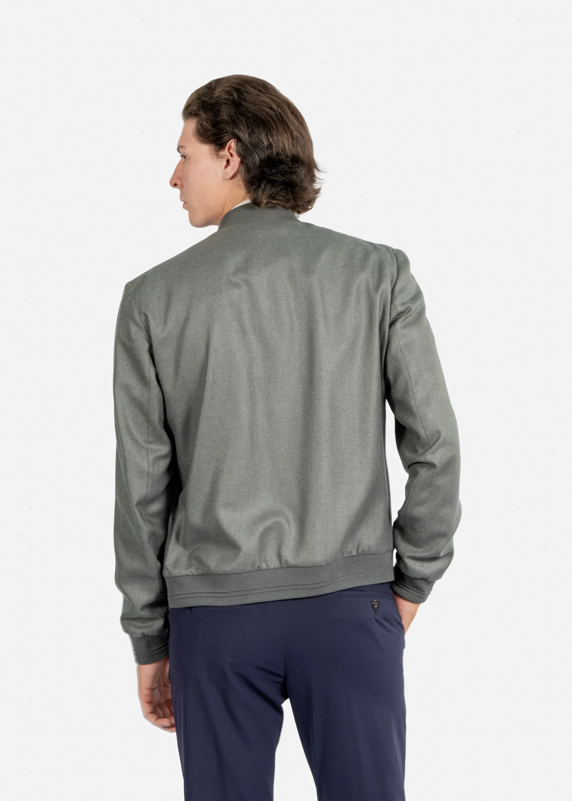 Chaqueta Bomber Verde/Gris C. - Imagen 3