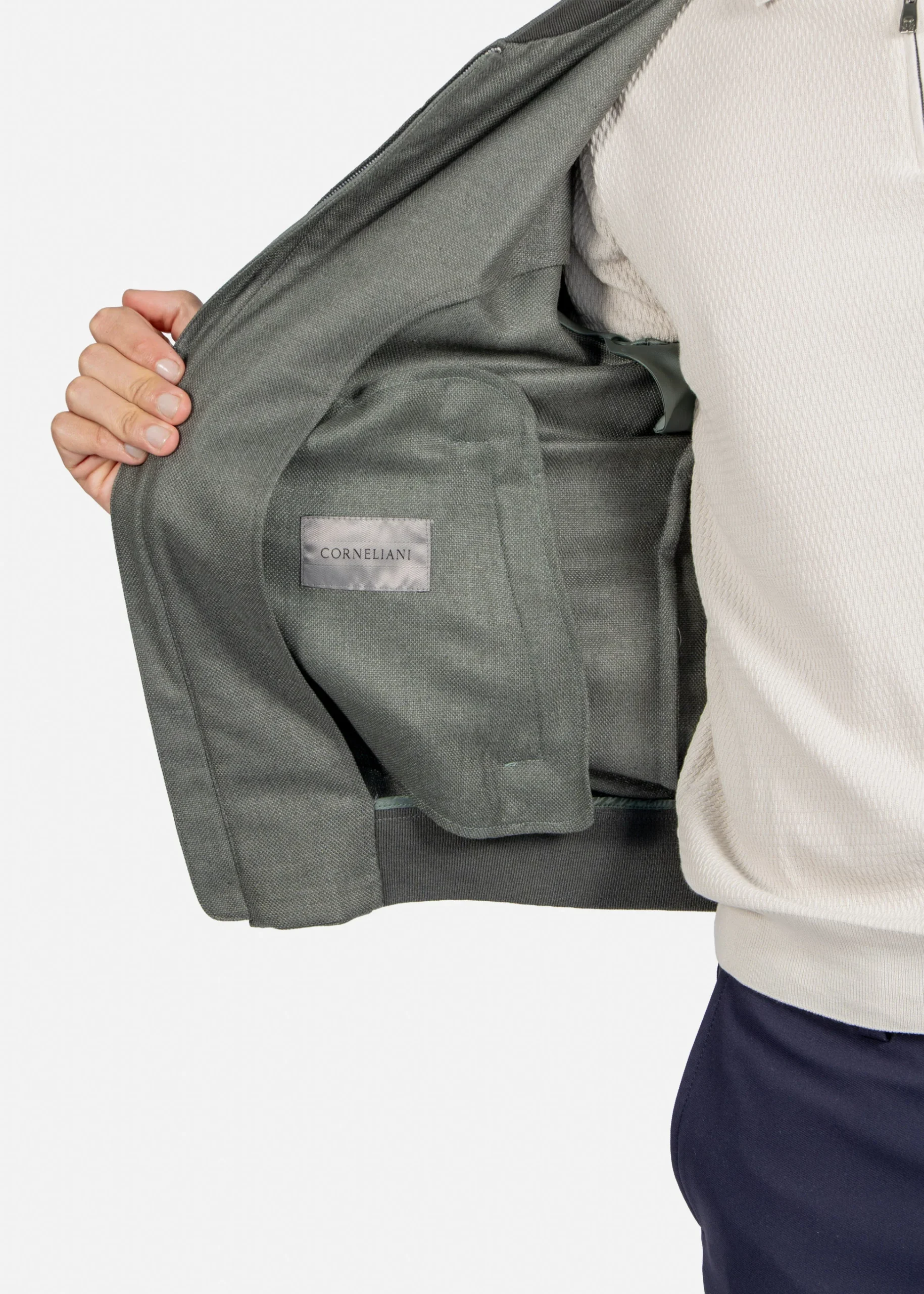 Chaqueta Bomber Verde/Gris C. - Imagen 5