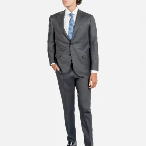 Traje Hombre Gris Lana C.
