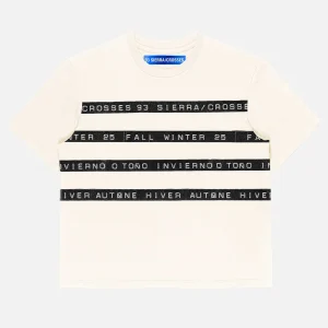 93 Sierra Crosses Notebook T-shirt  FW93SCNT-WHT