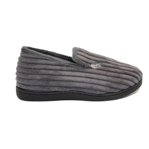 ZAPATILLA CERRADA PANA H PLUMAFLEX (R12026) GRIS – ROAL