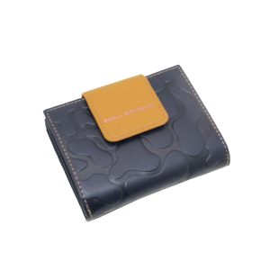 CARTERA BILLETERA PIEL 1059 FLOR ROCA – PAOLA DOMINGUÍN