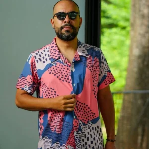 Camisa Loose Fit Tonos Sunset