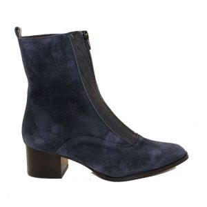 BOTIN TACON SERRAJE/COCO CREMALLERA FRONTAL (MARINO) – ROBERTA CELLI