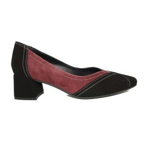 ZAPATO SALON TACON ANTE COMBINADO – D´CHICAS