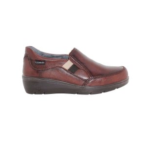 ZAPATO CUÑA PIEL NAPA LIGERO GOMAS (LA26800) COÑAC – LAURA AZAÑA