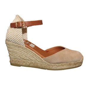 ALPARGATA 5 CUERDAS PIEL SERRAJE HEBILLA (2012)(ARENA)  – VIGUERA