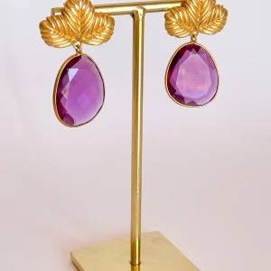 Pendientes Palma verde OUTLET