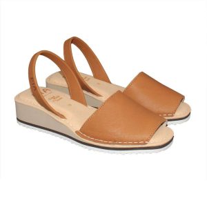 ABARCA MENORQUINA CUÑA  ACOLCHADA PIEL (CUERO) – LA RIA