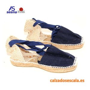 ALPARGATAS BAJA CINTAS ARTESANALES (MARINO) – SESMA