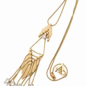 Collar flecos strass OUTLET