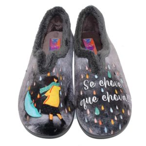 ZAPATILLA CERRADA “SE CHOVE QUE CHOVA” 390 GA (GRIS) – MUYTER
