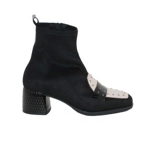 BOTIN TACON LICRA TACHAS (4740) NEGRO/BLANCO – D´CHICAS
