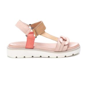 SANDALIA VELCRO COMBI TIRA CADENA  160814 (NUDE) – CARMELA