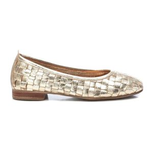 ZAPATO BAILARINA PIEL TRENZADA (16166206) ORO – CARMELA