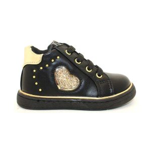 BOTIN CORDONES CREMALLERA CORAZON DORADO – ASSO