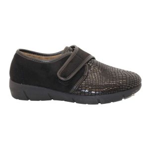 ZAPATILLA CERRADA PAÑO COCO (286) NEGRO – RODEVIL