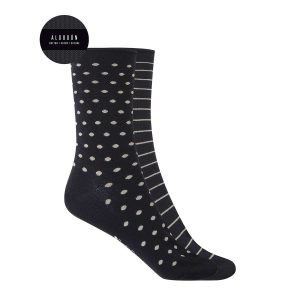 CALCETIN DUPLO CORTO AL.LUNARES Y RAYAS PUÑO ROULE (7563810) – PUNTO BLANCO