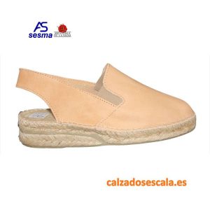 ALPARGATA PIEL TIRA ARTESANAL (BEIG TOSTADO) – SESMA